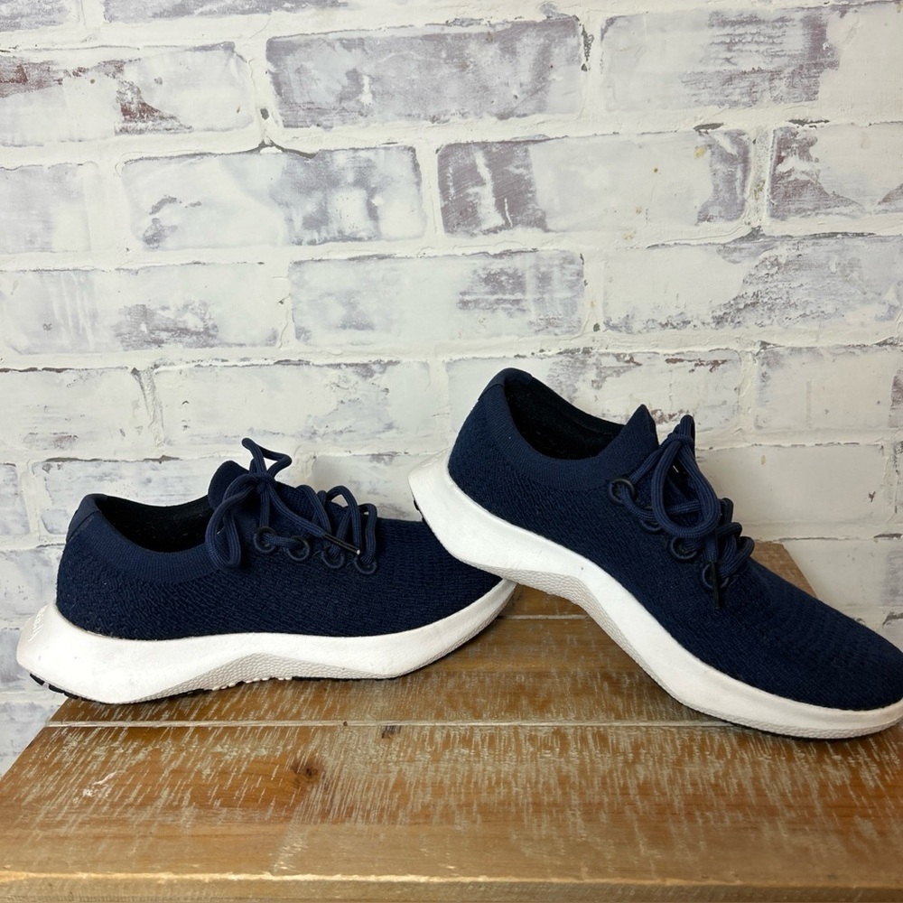 Allbirds Tree Dasher TD2 Women's SZ 7.5 Running Shoes Navy Blue Breathable Knit - Picture 7 of 11